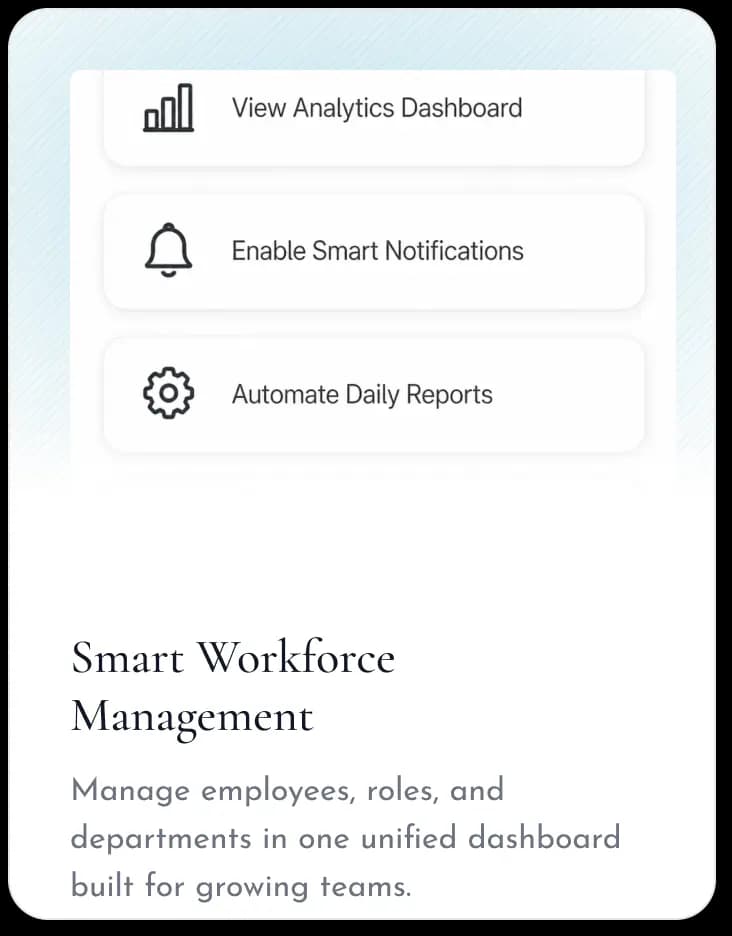 Smart Workforce Management